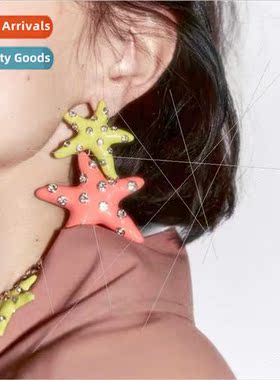 earringsEurope ZA summer new earrings starfish earrings earr