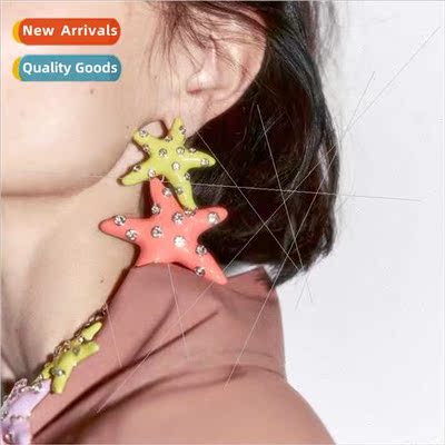 earringsEurope ZA summer new earrings starfish earrings earr