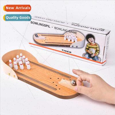 Children intellectual wooden mini bowling parent-child inter