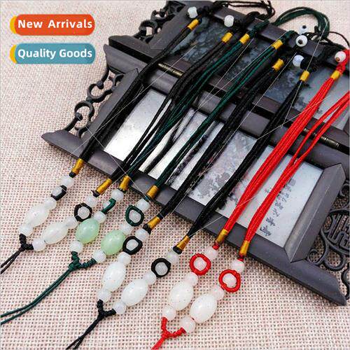 Double line whe jade necklace rope hand-woven necklace rope