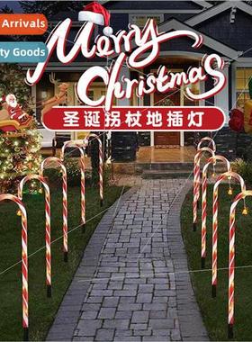 New ground plug candy cane lights a tow ten solar energy Chr