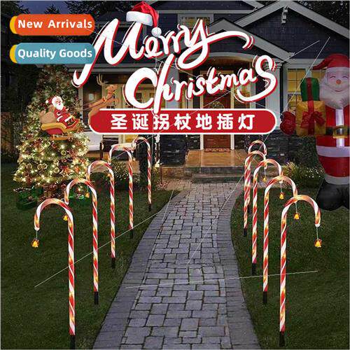 New ground plug candy cane lights a tow ten solar energy Chr