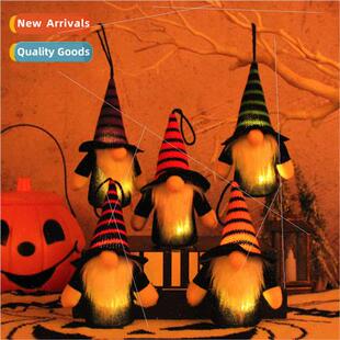 New Halloween light-up small pendants tall hats dwarfs windo