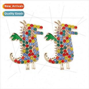 New personalized qua cute diamond-set creative small dinosau