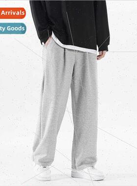 Sweatpants men 2023 spring new tide drawstring straight casu