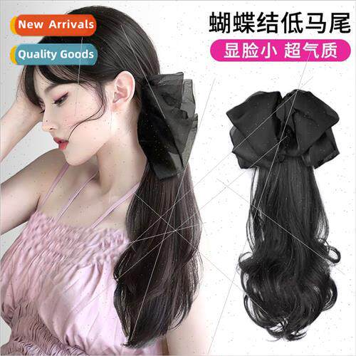 Braid wig female grab clip-on long curly hair simulation low