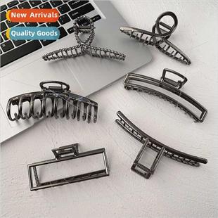 clips wind plate head back hair metal black cold ins