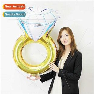 aluminum foil balloon ring medium diamond Valentine inch