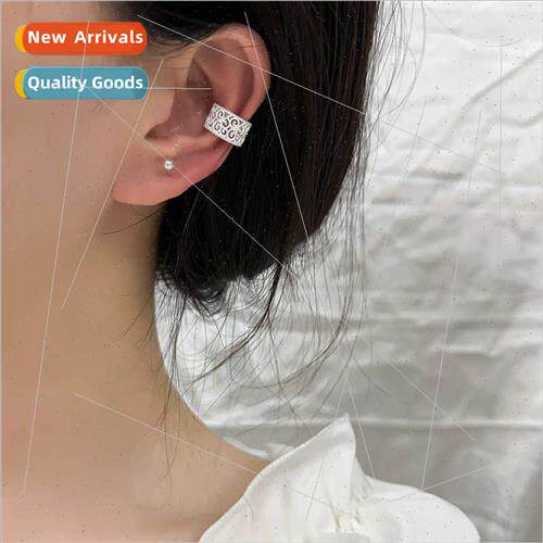 Tang grass pattern earrings whout ear holes hollowing woven