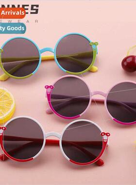 new retro fashion children disc snake sunglasses cute multi-