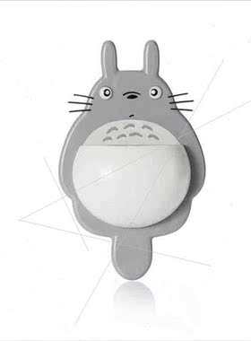 Cartoon cat strong three suction cup multifunctional toothbr