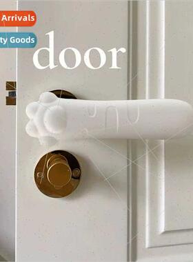 Cartoon cat paw paw silicone door handle mute anti-collision