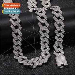 diamond Cuban necklace INS chain full thick Europe hiphop