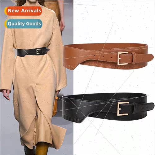 New Fashion Belts  Women PU Leather gold square pin buckl