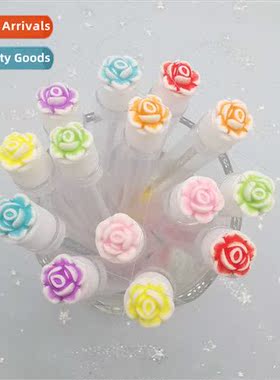 False Eyelash Extension Brush Acrylic Rose Portable Tube Eye