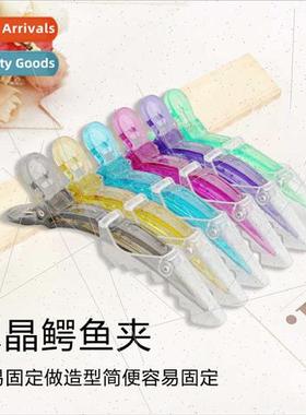 Hair salon clear crystal hair clip hair stylist partion clip
