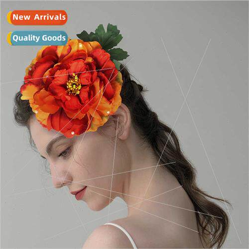 Europe new bridal headdress retro photo flowers hair accesso