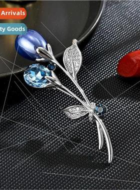 Austrian crystal high-grade brooch female flower corsage swe