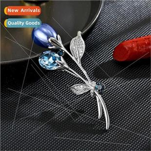 grade brooch female Austrian corsage high flower swe crystal