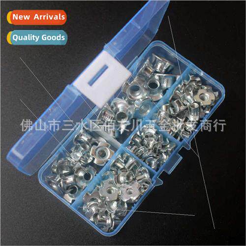 80pcs boxed M3M4M5M6M8 Furnure four-jaw nut claw nut wood pa