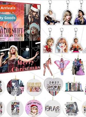 LKX Taylor Christmas Advent Countdown Decorations 24  Acryli