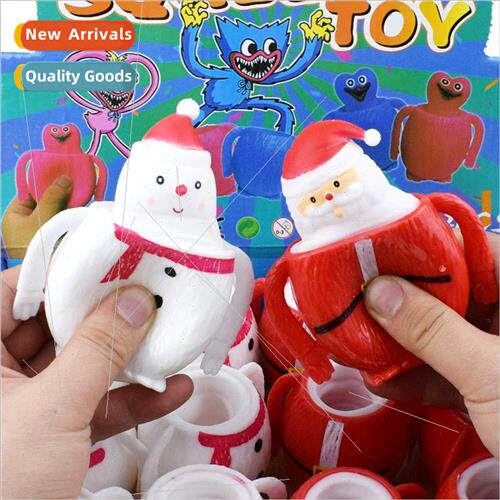 TPR extrusion Santa Claus venting decompression snowman toys