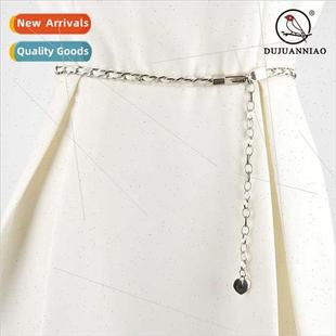 summer fashion ladies belt vers chain dress waist Thin metal
