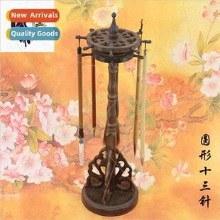 Ebony Round Pen Holder Chicken Wing Wood Brush Holder Schola