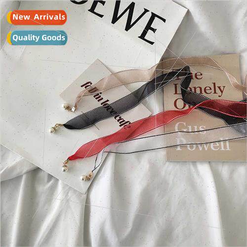 Women  simple versatile chiffon thin belt knot fabric decora