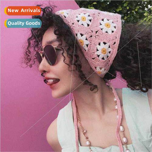 Europe Uned States retro triangle scarf hhook flowers fresh