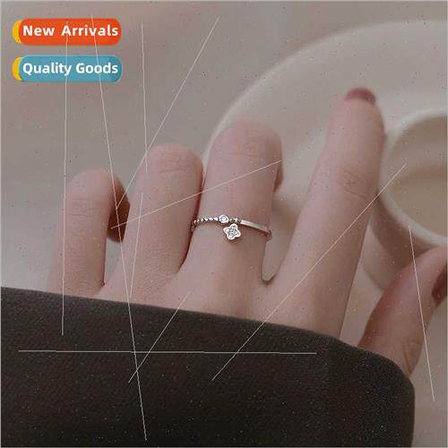 Attract good luck index finger ring female Korea flowers fla