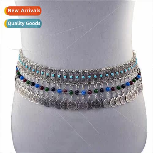 Fashion Coin Tassel Waist Chain Europe Popular Dance Belly D