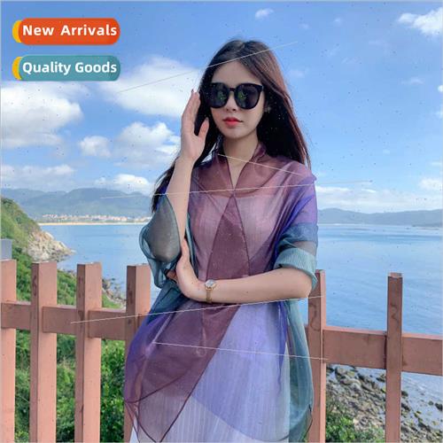 2023 Women Vacation Transional Color lk Scarf Lengthened Bea