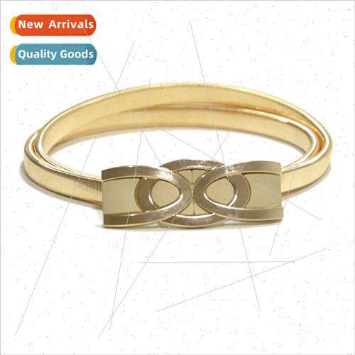 Women Belt Fashion Versatile Vintage Baking Paint Buckle Ela