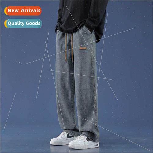 Autumn winter new strapped denim peplum pants men pants Japa