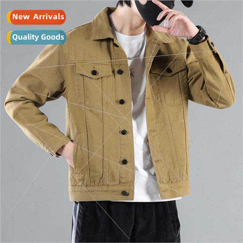 2022 spring new denim jacket men loose nd handsome jacket me
