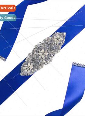 XW80 Bridal Waistband Handmade Belt High-grade luxury rhines