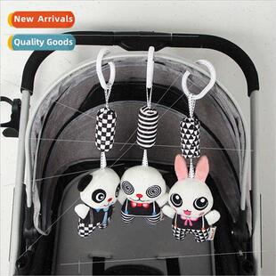 Baby black whe wind chime toys animal  visual stimulation wi