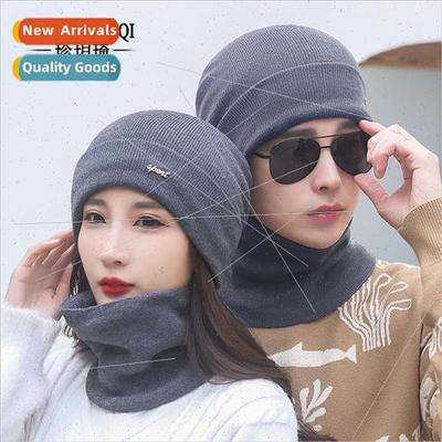 Winter padded warm couple knted twoPCS cap men women fashion
