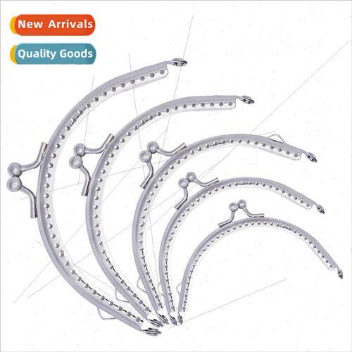 Multi-size 6.5cm 15.5sm silver glossy half-round mouth gold