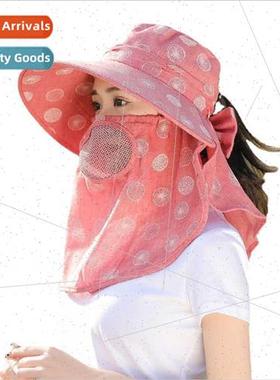 Hat female spring summer sunscreen hat outdoor farming sun h