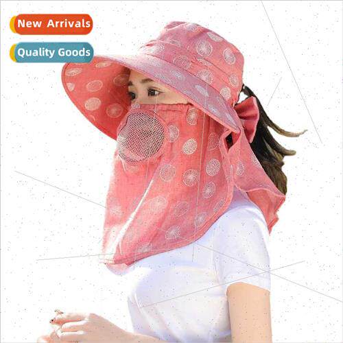 Hat female spring summer sunscreen hat outdoor farming sun h