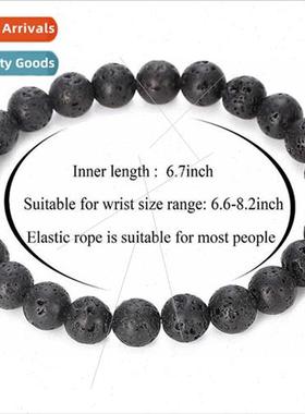 Personalized Volcanic Rock Bracelet mple Vintage Bracelet 8m