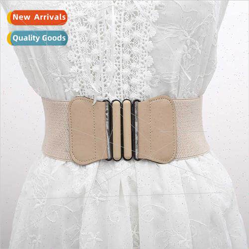Autumn winter new ladies wide belt fashion simple elastic el