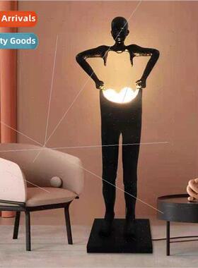 Modern simple living room art human sculpture lamp designer