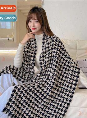 2021 new fall winter plaid three-dimensional knted clouds th