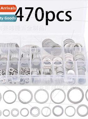 470pcs aluminum gaskets hardware round gaskets flat washers