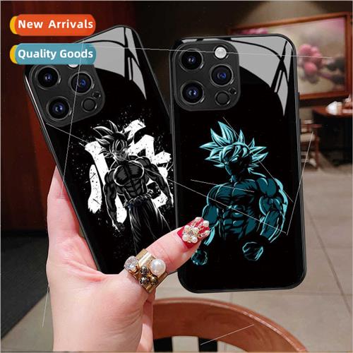 Super Saiyan Goku 15Promax Glass Phone Case Apple 14 Dragon