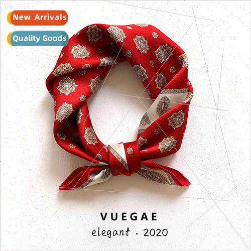 lk scarf small square scarf female Korean professional tempe