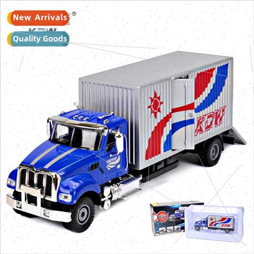 1:50 alloy hardcover box truck model simulation American min